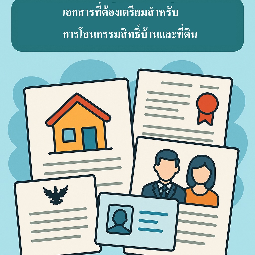 เอกสารที่ต้องเตรียมสำหรับการโอนกรรมสิทธิ์บ้านและที่ดิน